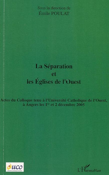 Emprunter La Séparation et les Eglises de l'Ouest livre