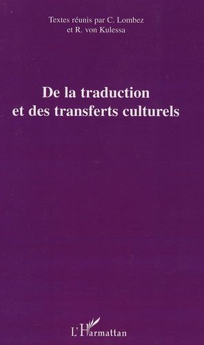 Emprunter De la traduction et des transferts culturels livre