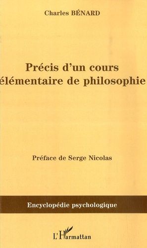 Emprunter Précis d'un cours élémentaire de philosophie livre