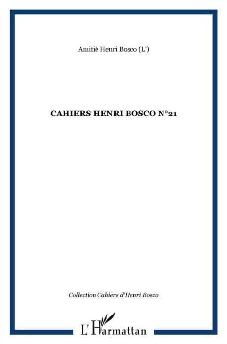 Emprunter Cahiers Henri Bosco N° 21 livre