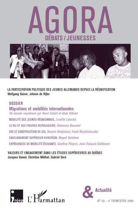 Emprunter Agora Débats/Jeunesse N° 50 - 4e trimestre 2008 : Migrations et mobilités internationales livre