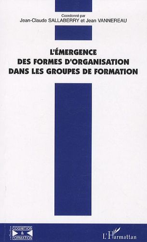 Emprunter L'émergence des formes d'organisation dans les groupes de formation livre