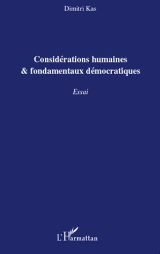 Emprunter Considérations humaines & fondamentaux démocratiques livre