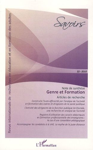 Emprunter Savoirs N° 22, 2010 : Genre et formation livre