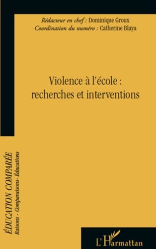 Emprunter Raisons, comparaisons, éducations N° 6 : Violence à l'école : recherches et interventions livre
