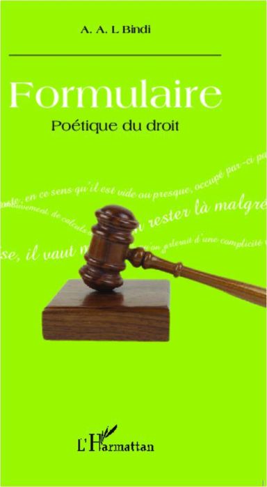 Emprunter Formulaire. Poétique du droit livre