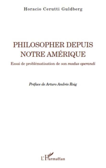 Emprunter Philosopher depuis notre Amérique. Essai de problématisation de son modus operandi livre