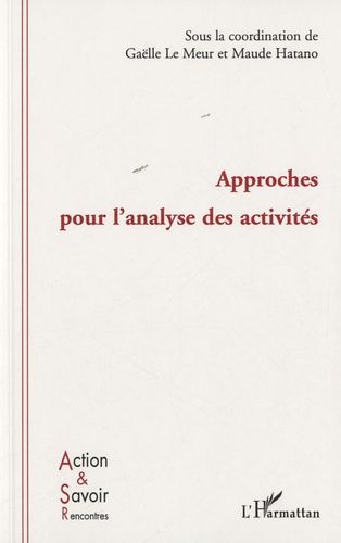 Emprunter Approches pour l'analyse des activités livre