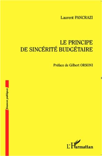 Emprunter Le principe de sincérité budgétaire livre