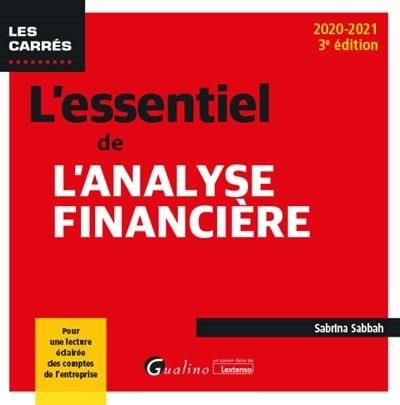 Emprunter L'essentiel de l'analyse financière 2020-2021 livre