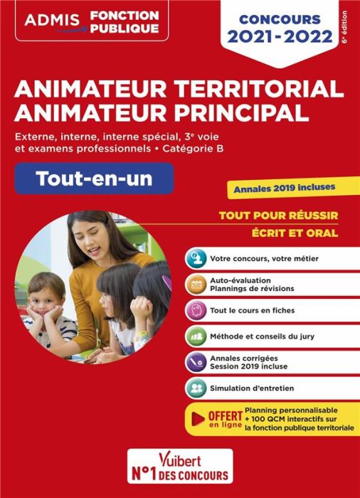 Emprunter Concours Animateur territorial Animateur principal externe, interne, interne spécial, 3e voie et exa livre