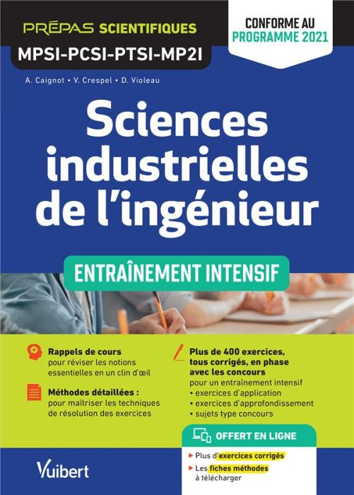 Emprunter Sciences industrielles de l'ingénieur MPSI-PCSI-PTSI-MP2I. Entraînement intensif livre