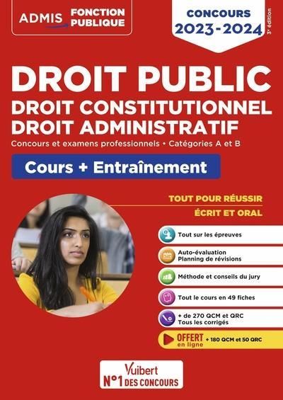 Emprunter Droit public, droit constitutionnel, droit administratif. Cours et examens professionnels catégories livre