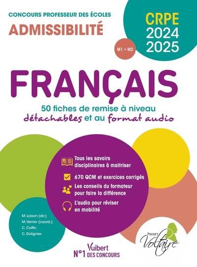 Emprunter Français. 50 fiches de remise à niveau détachables et au format audio, Edition 2024-2025 livre