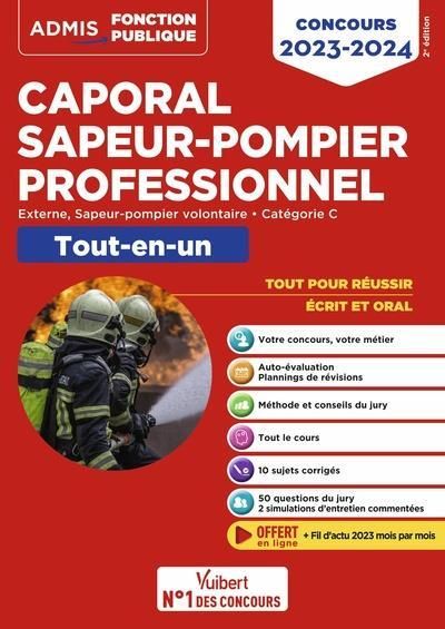 Emprunter Caporal sapeur-pompier professionnel. Externe, sapeur-pomper volontaire, catégorie C, Edition 2022-2 livre