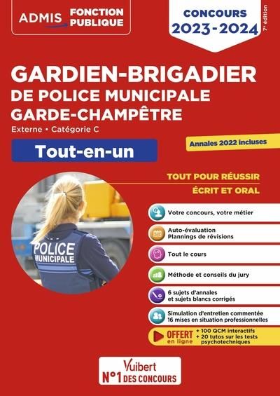 Emprunter Gardien-brigadier de police municipale, garde-champêtre. Tout-en-un, Edition 2023-2024 livre