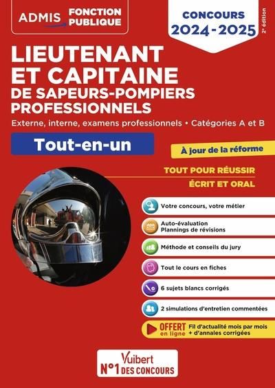 Emprunter Concours Lieutenant et Capitaine de sapeurs-pompiers professionnels. Externe, interne, examens profe livre