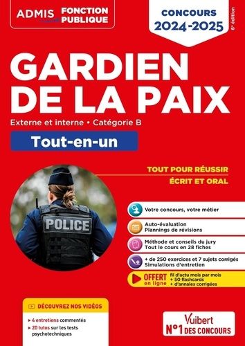 Emprunter Gardien de la paix. Externe et interne - Catégorie B, Edition 2024-2025 livre