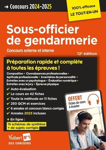 Emprunter Sous-officier de gendarmerie. Concours gendarme externe et interne, Edition 2024-2025 livre