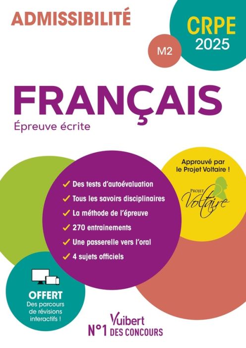 Emprunter Epreuve écrite Français CRPE M2. Edition 2025 livre