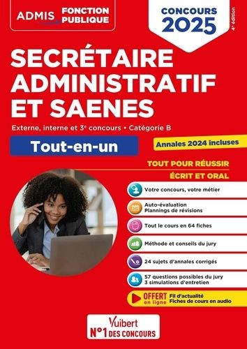 Emprunter Secrétaire administratif et SAENES, externe, interne, 3e concours, catégorie B. Tout-en-un, Edition livre