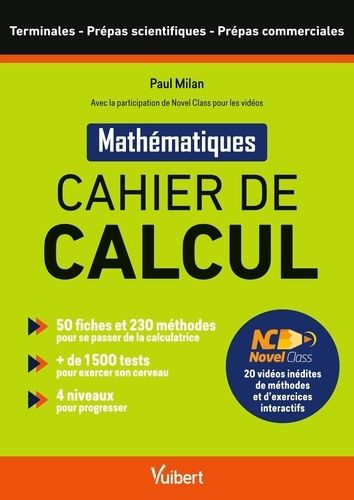 Emprunter Mathématiques Cahier de calcul Tles Prépas scientifiques et commerciales livre