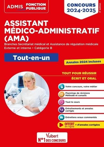 Emprunter Concours Assistant médico-administratif (AMA). Tout-en-un, Edition 2024-2025 livre