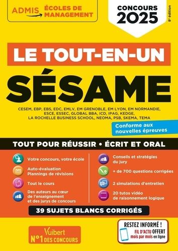 Emprunter Le tout-en-un Sésame. Edition 2025 livre