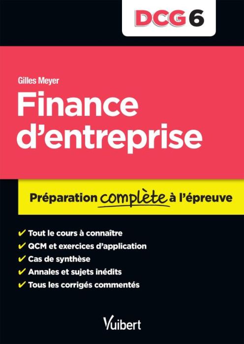 Emprunter Finance d'entreprise DCG 6. Préparation complète à l'épreuve livre