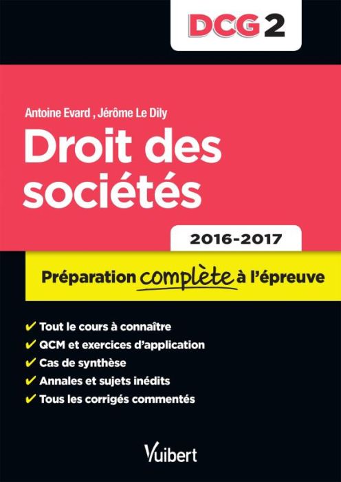 Emprunter Droit des sociétés DCG 2. Préparation complète à l'épreuve, Edition 2016-2017 livre