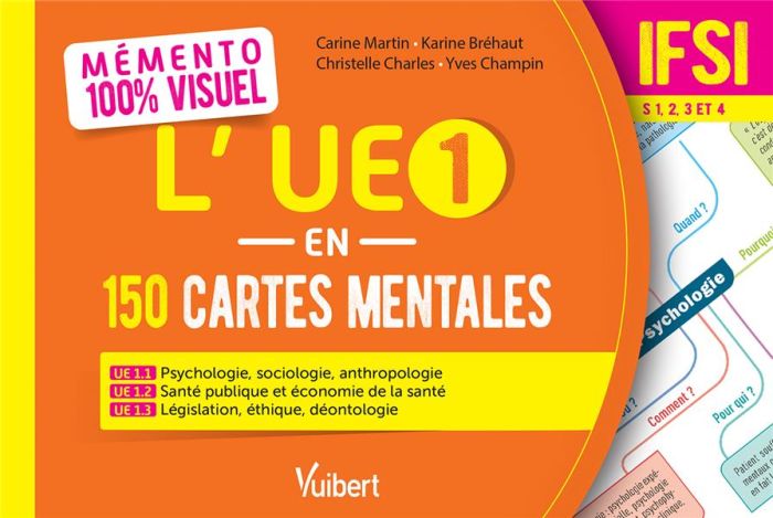 Emprunter L'UE 1 en 150 cartes mentales. IFSI Semestres 1, 2, 3 et 4 livre