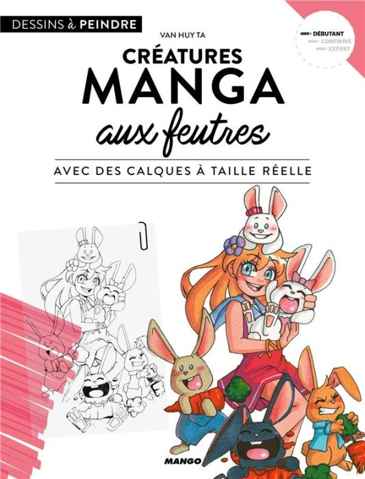 Emprunter Créatures manga aux feutres livre