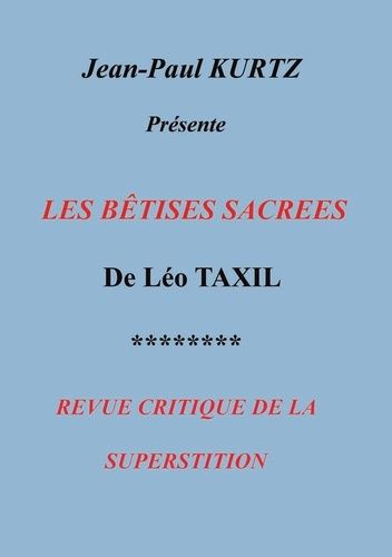 Emprunter Les bêtises sacrées livre