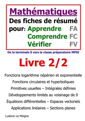 Emprunter Mathématiques terminale s vers MPSI. Livre 2/2 livre