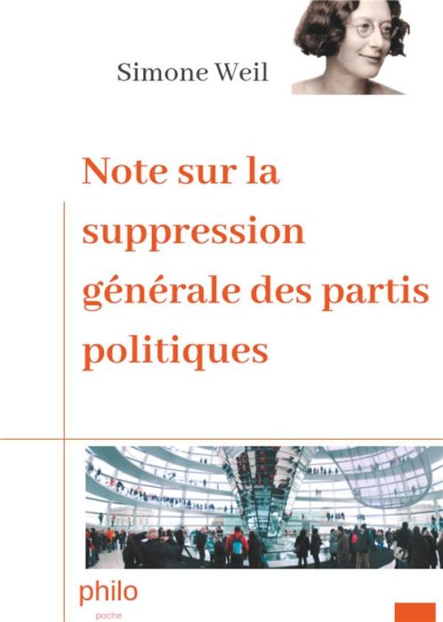 Emprunter Note sur la suppression générale des partis politiques livre