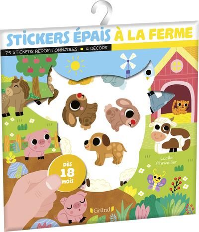 Emprunter Stickers épais A la ferme. 24 stickers repositionnables et 4 décors livre