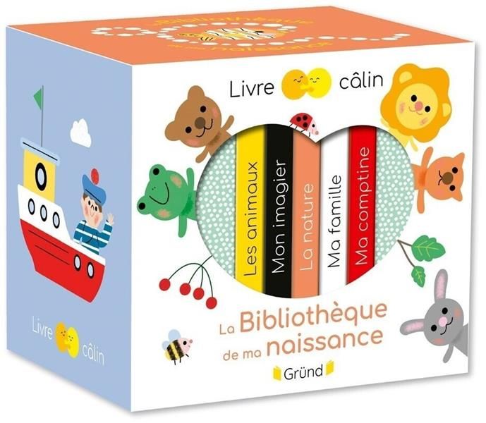 Emprunter La bibliothèque de ma naissance. Coffret en 5 volumes : Les animaux %3B Mon imagier %3B La nature %3B Ma f livre