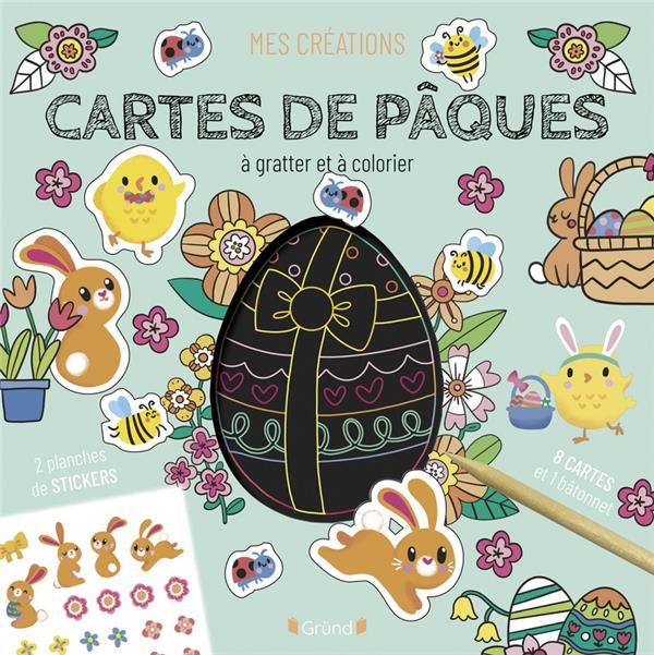 Emprunter CARTES DE PAQUES A GRATTER ET A COLORIER livre