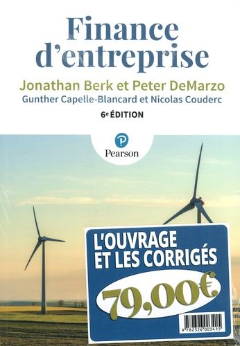 Emprunter Finance d'entreprise. Pack en 2 volumes : l'ouvrage et les corrigés, 6e édition livre