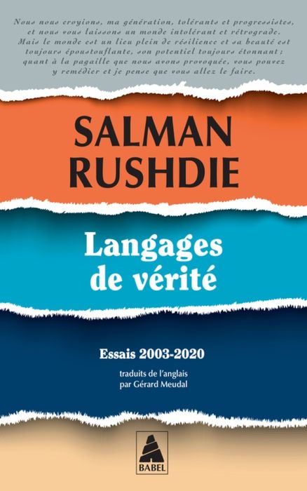 Emprunter Langages de vérité. Essais 2003-2020 livre