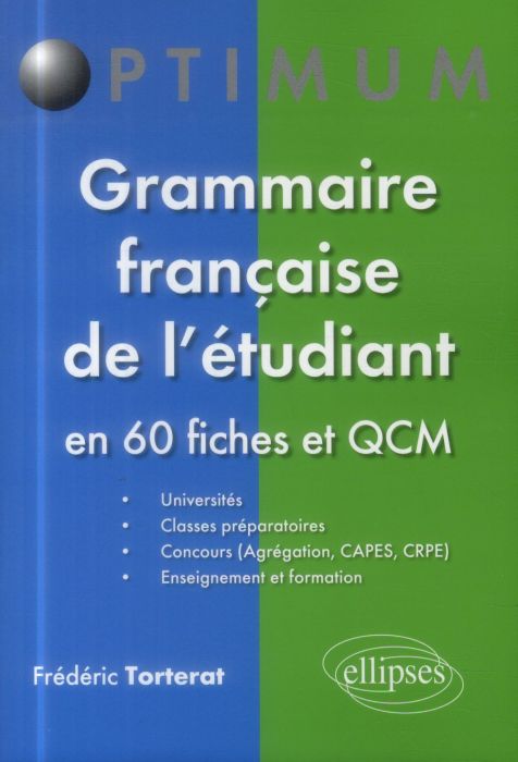 Emprunter Grammaire française de l'étudiant en 60 fiches et QCM livre