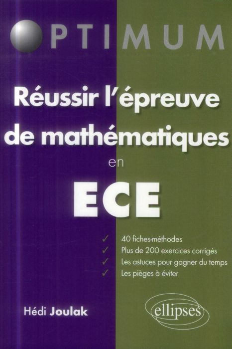 Emprunter Réussir l'épreuve de mathématiques en ECE. 2e édition livre