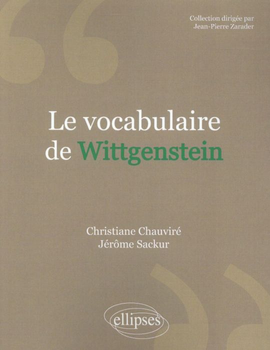 Emprunter Le vocabulaire de Wittgenstein livre