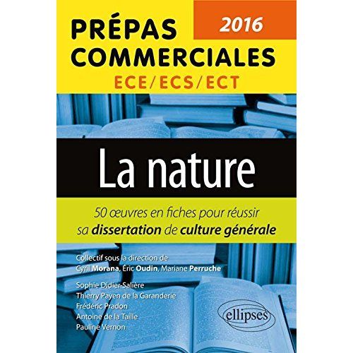 Emprunter La nature. 50 oeuvres en fiches pour réussir sa dissertation de culture générale livre