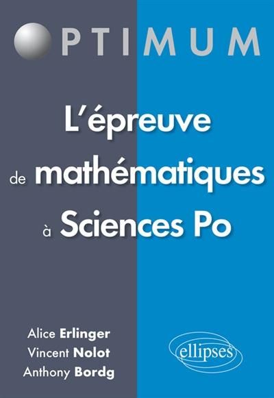 Emprunter L'épreuve de mathématiques à Sciences Po livre