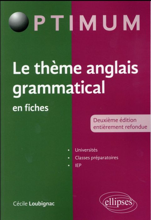 Emprunter Le thème anglais grammatical en fiches. 2e édition livre