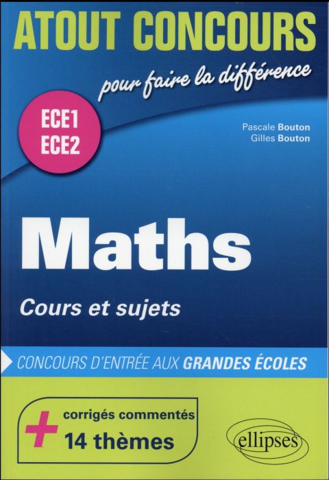 Emprunter Mathématiques, cours et sujets, Classes préparatoires ECE1 et ECE2 livre