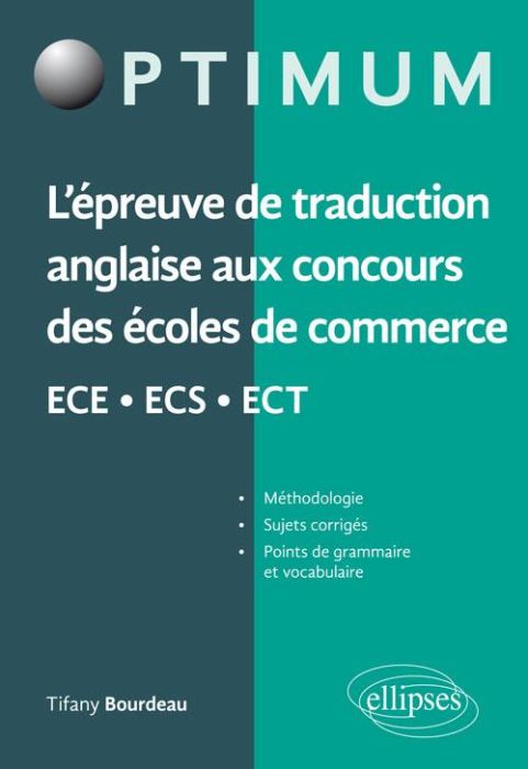 Emprunter L'épreuve de traduction anglaise aux concours des écoles de commerce ECE-ECS-ECT livre