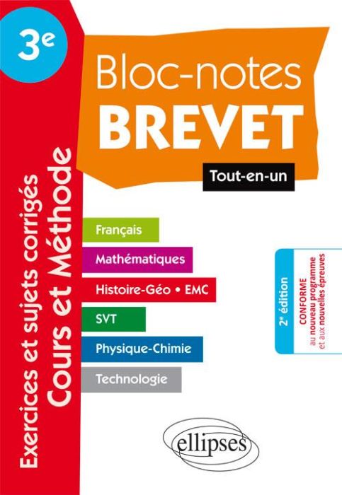 Emprunter Bloc-notes Brevet 3e. Tout-en-un, 2e édition livre