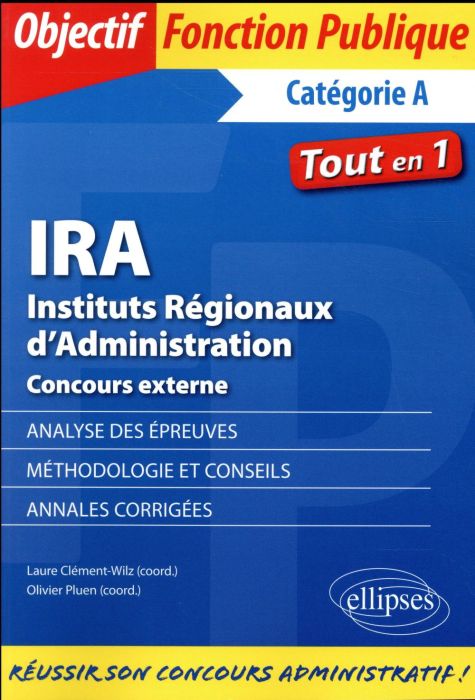 Emprunter IRA, Instituts Régionaux d'Administration . Concours externe livre